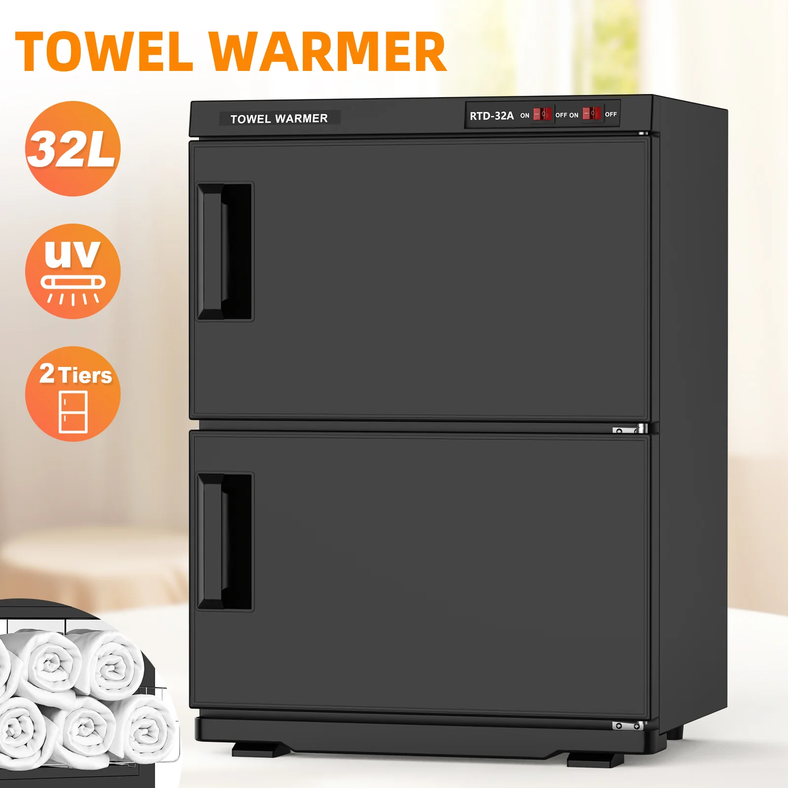 Electric Warmer Towel Cabinet 32L