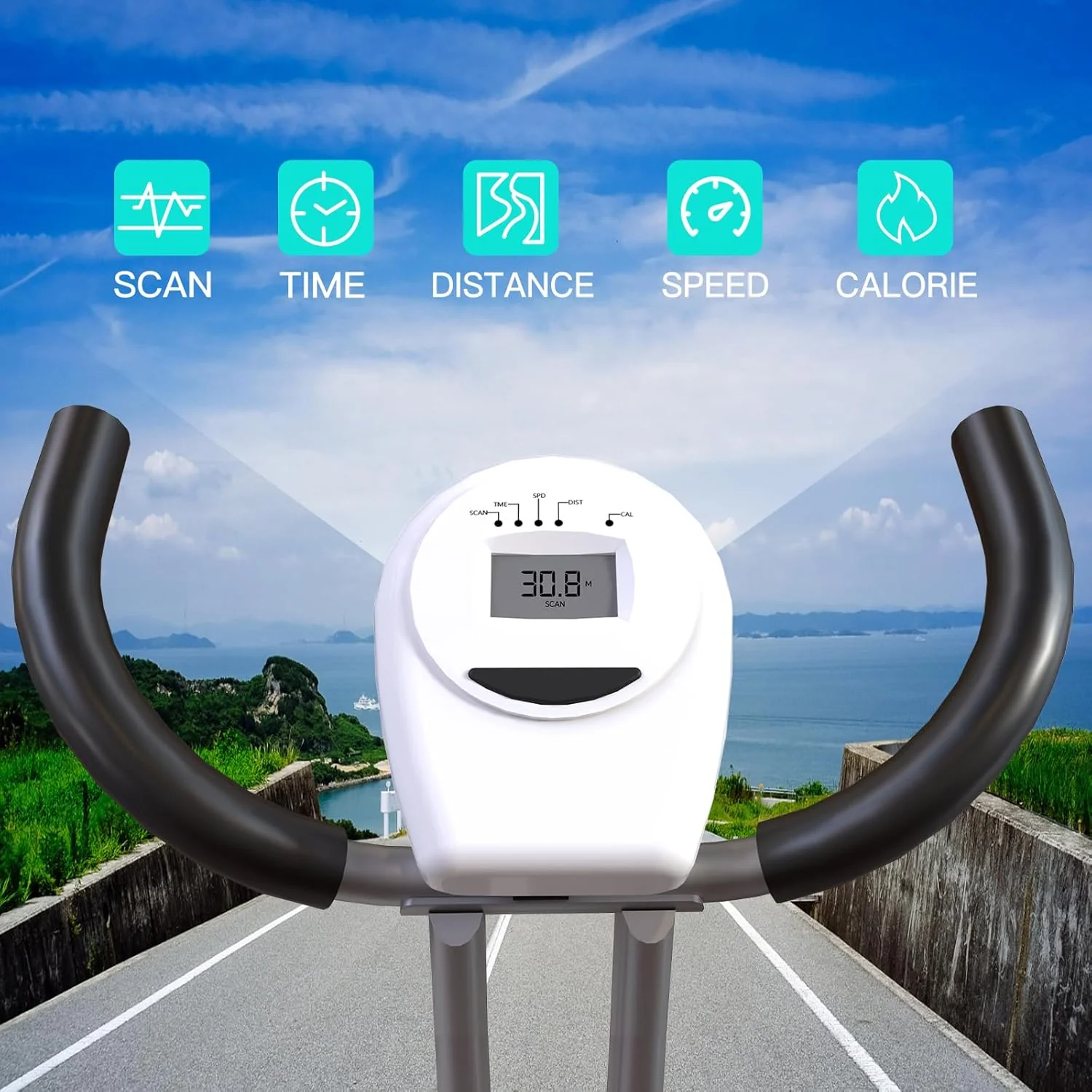 Foldable Exercise Bike Stationary Bikes for Home, 5 IN 1 Indoor Workout Bike, Cycling Bike with 16-Level Quiet Magnetic Resistance, 6.6 LBS Flywheel and 300LBS Capacity, 2025 Designed 817 X-bike