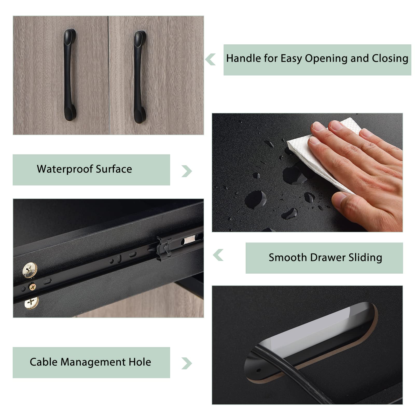 Giantex Kitchen Buffet Storage Cabinet, 3-Door Wood Tallboy with Drawer Spacious Countertop