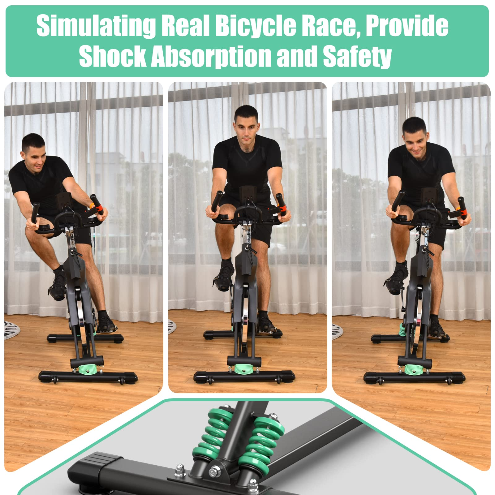 Indoor Cycling Bike, Stationary Exercise Bike Workout Bike with Device Holders