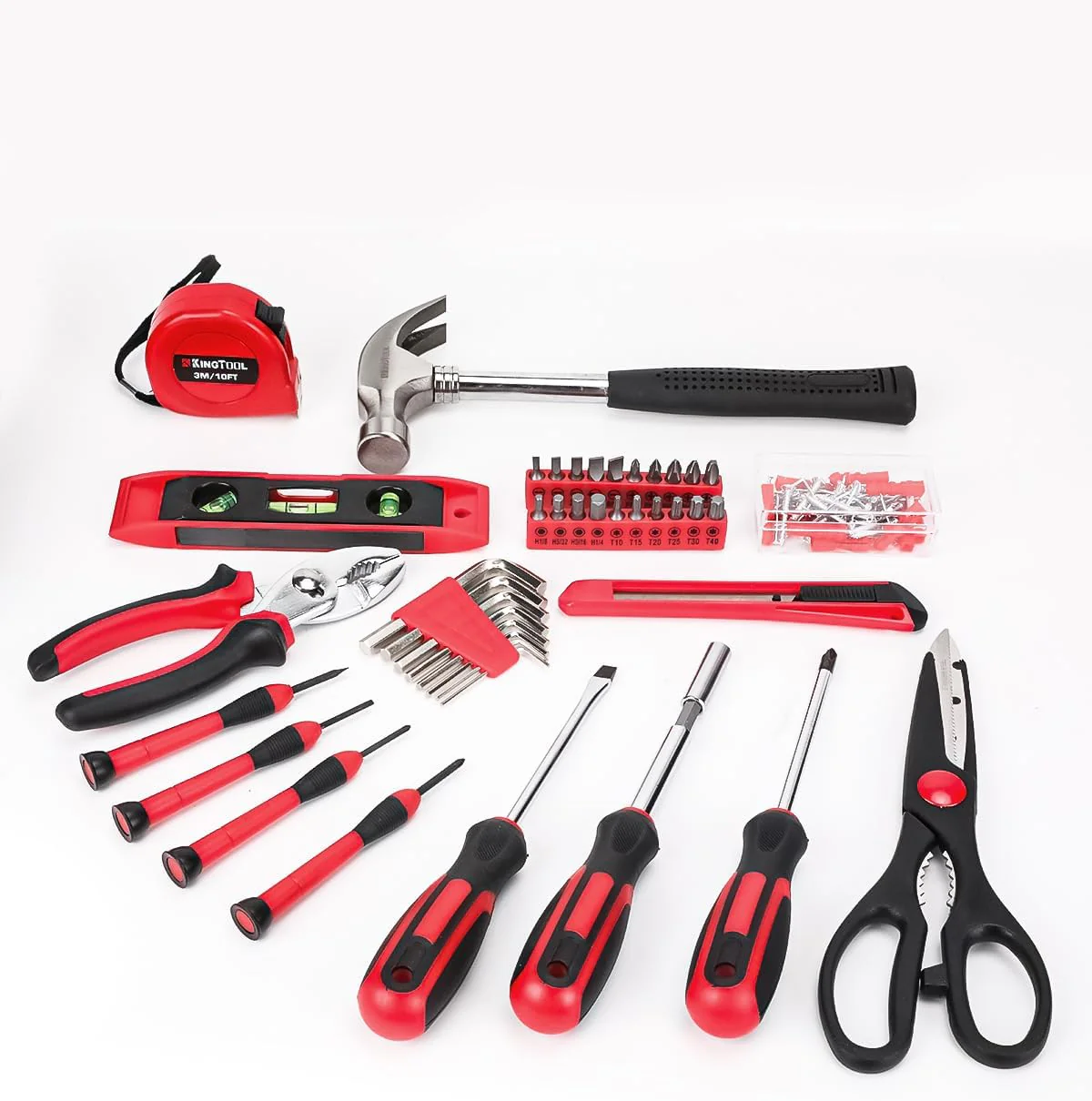 Home Tool Set Kit - 286 PCS Home Auto Repair Tool Kit with Rolling Tool Box, Mechanic Tool Sets with 21V Max Cordless Power drill, Perfect for Homeowner, Diyer, Handyman
