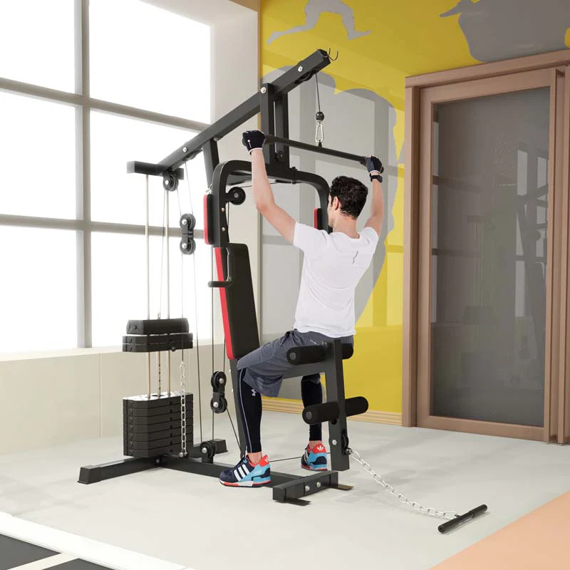 Multifunctional Cross Trainer Exercise Workout Equipment Fitness Weight Strength Training Machine Home Gym System