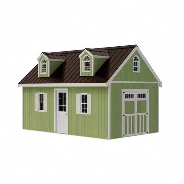 Best barns Hampton 12��24 Wood Storage Shed Kit Installation Included