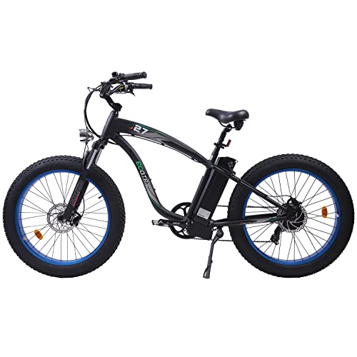 750W Electric Bike 26��� Fat Tire Adult Electric Bicycles 48V 13AH Removable Lithium Battery Ebike with Suspension Fork Aluminium Frame Beach Snow Mountain E-Bike for Adults