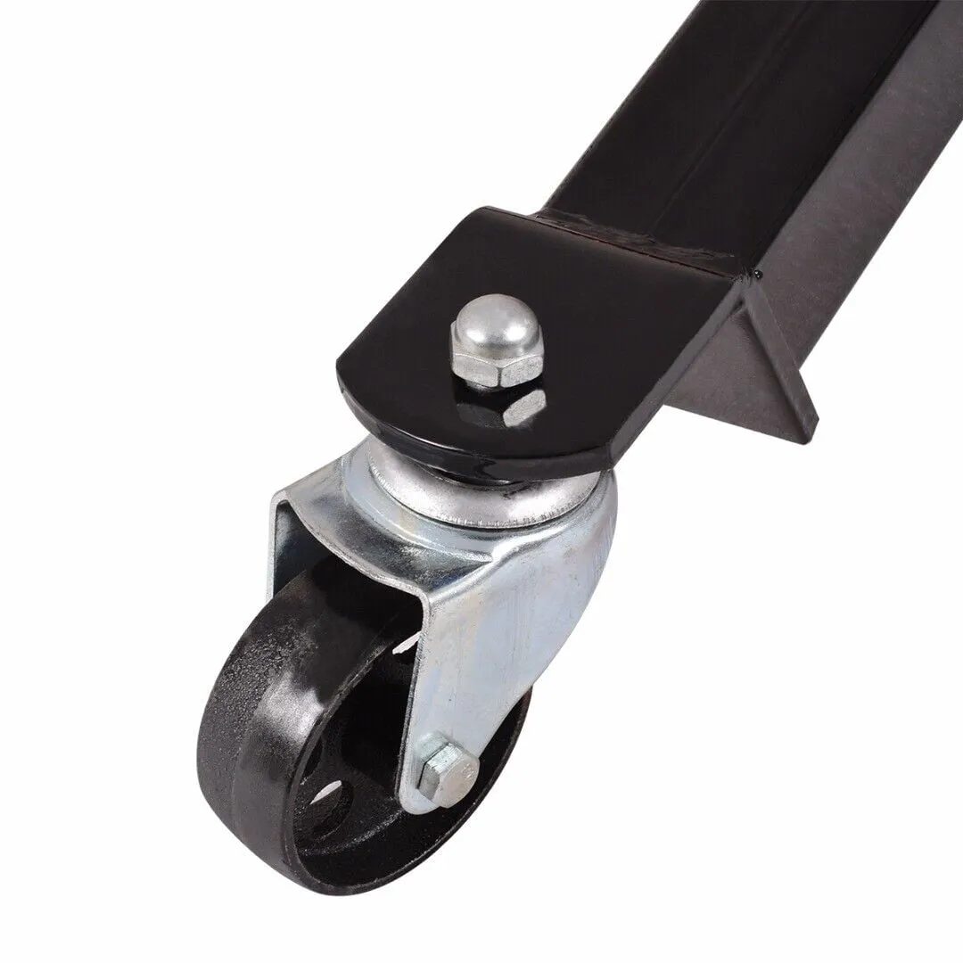 Hydraulic Car Transmission Jack Vertical Lift,1660 Pounds,360°Rotating Wheel Lift,Red