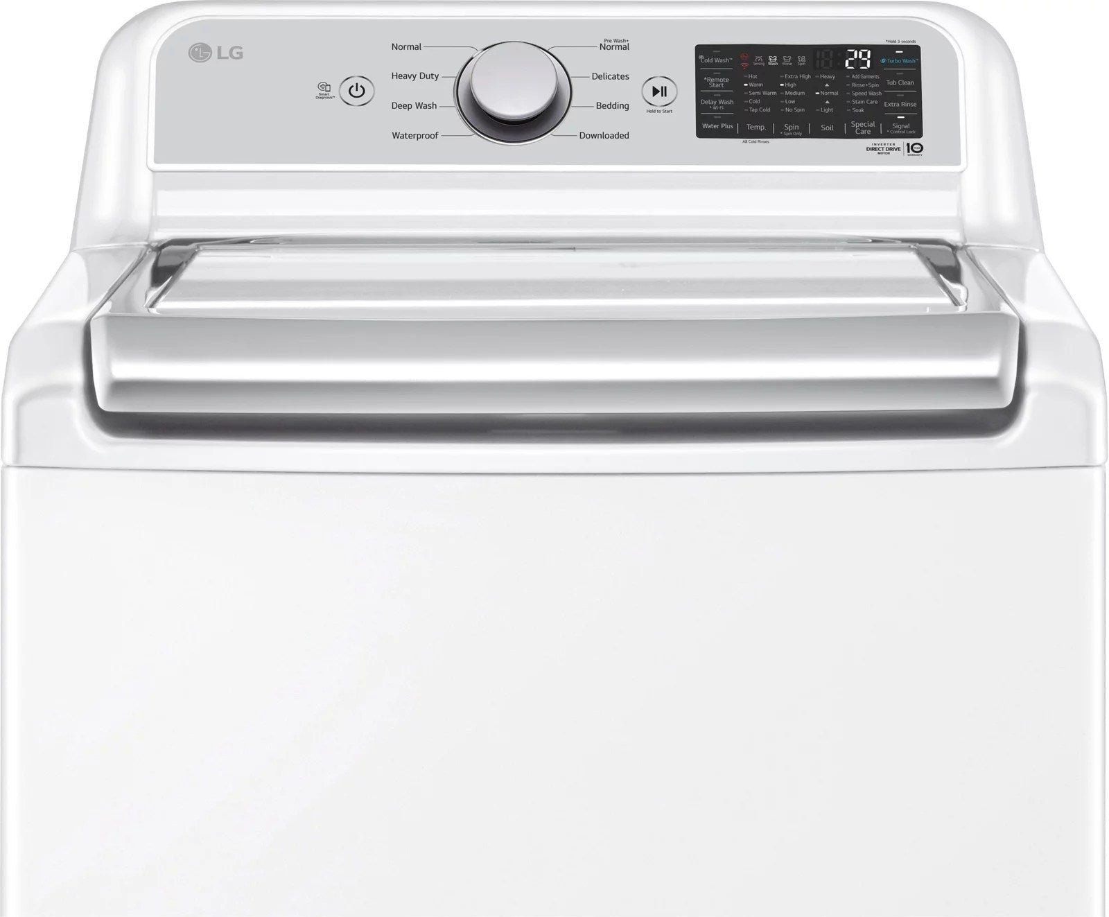 LG �C 5.5 Cu. Ft. Smart Top Load Washer with TurboWash3D �C White