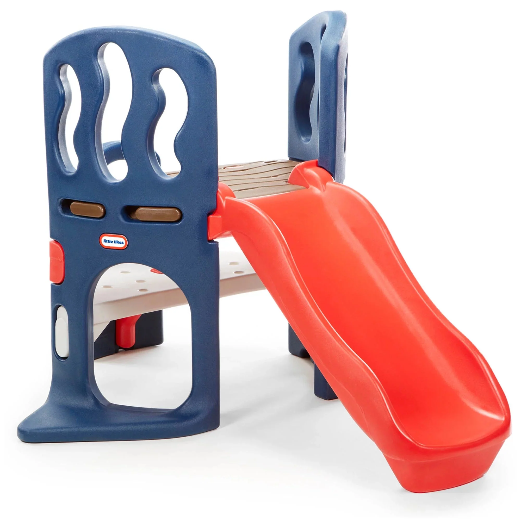 Hide & Slide Climber, Blue & Red - Climbing Toy and Slide for Kids Ages 2 to 6