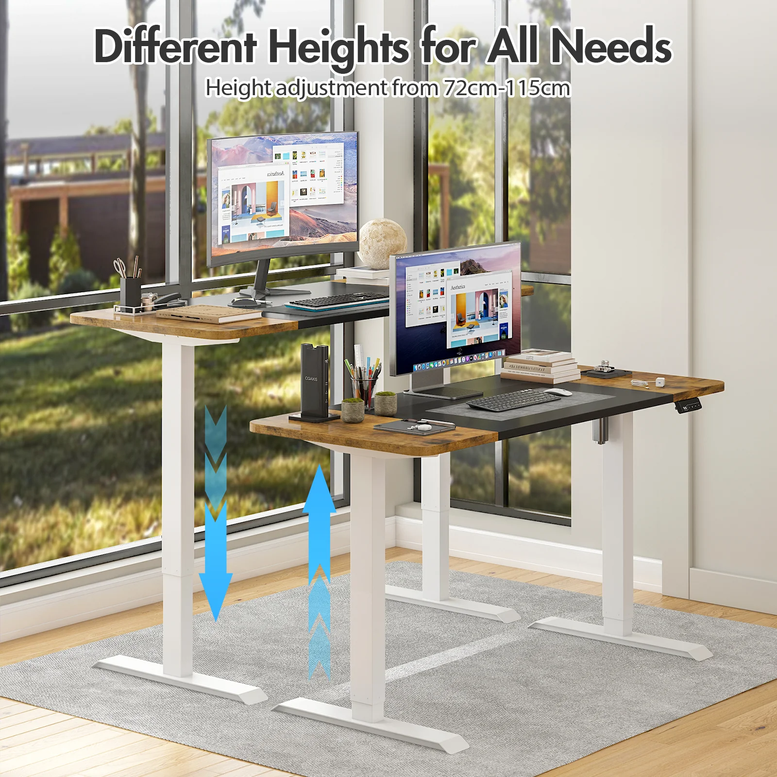 Electric Standing Desk with Memory Lifting 140cm