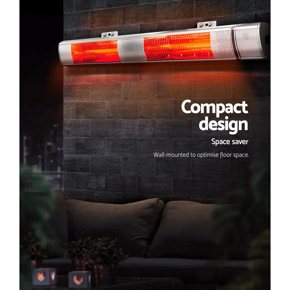 Devanti Electric Strip Heater Infrared Radiant Heaters 3000W