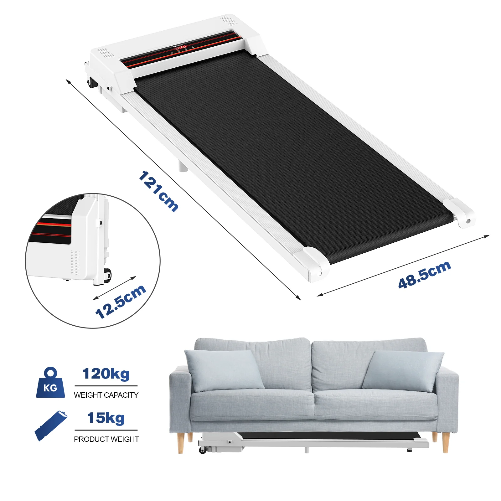 Walking Pad Under Desk Treadmill Low Noise