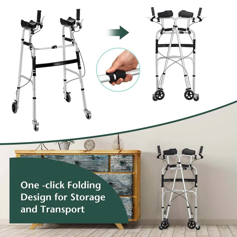 Foldable Standard Walker with 5