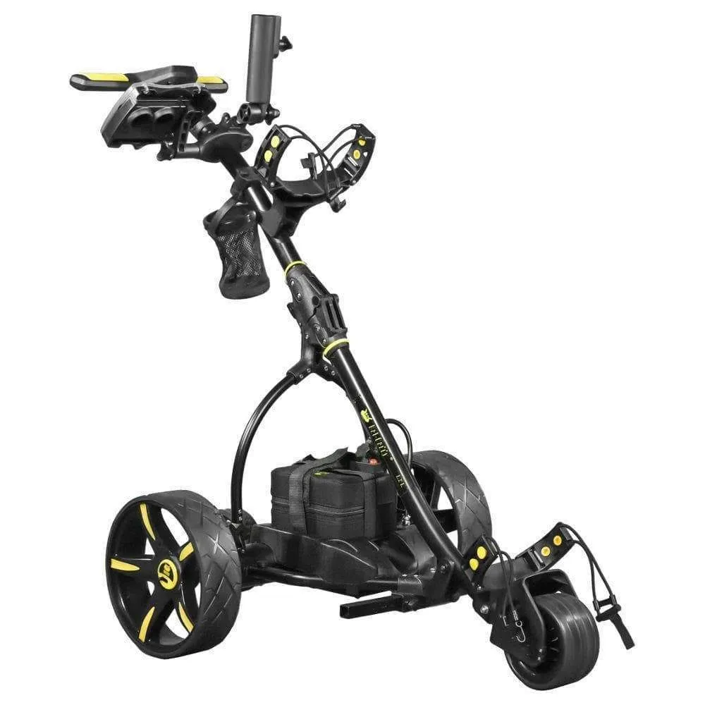 Bat Caddy X3R Electric Golf Cart Trolley with Lithium Battery & Remote Control �C Silver