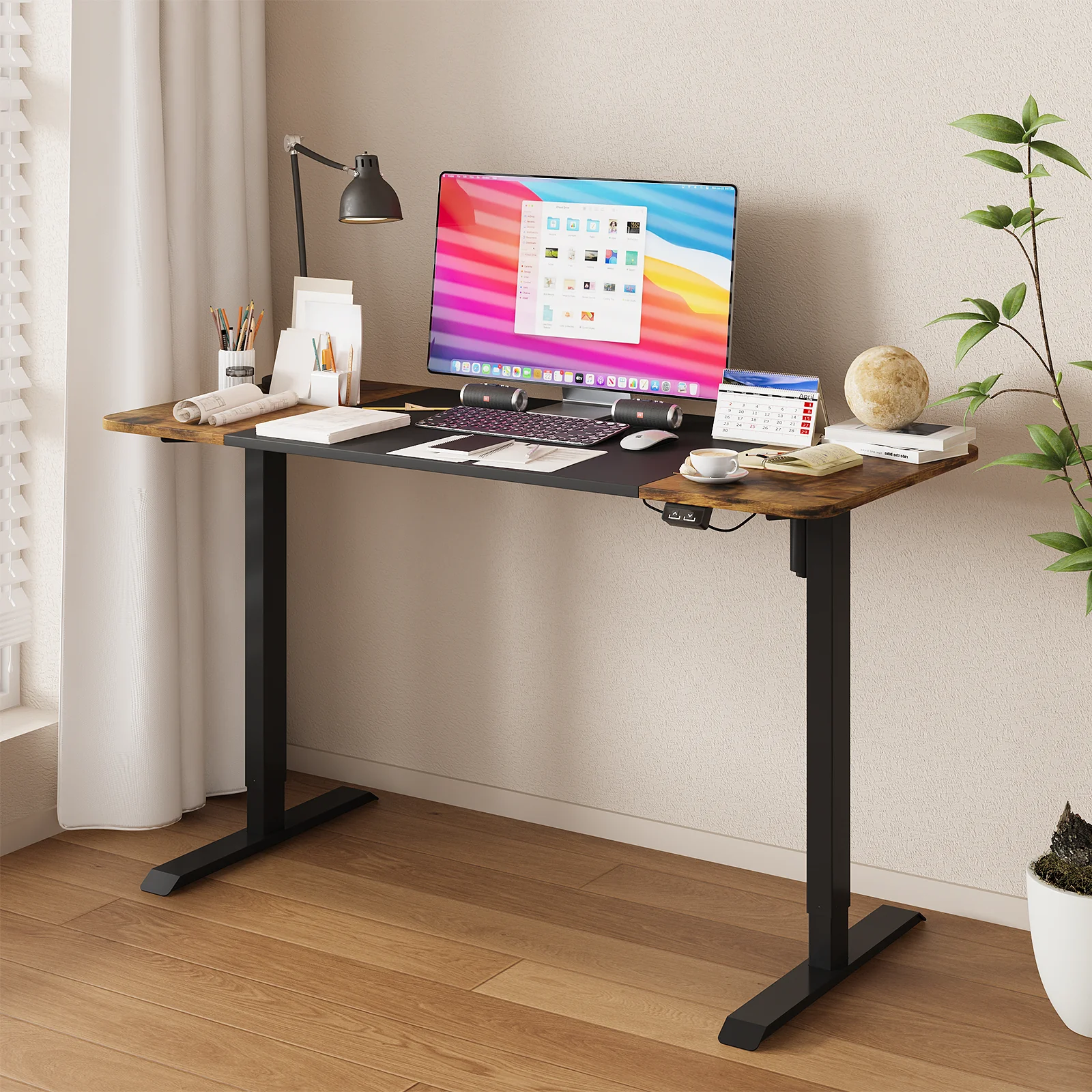 Electric Adjustable Height Standing Desk 140cm