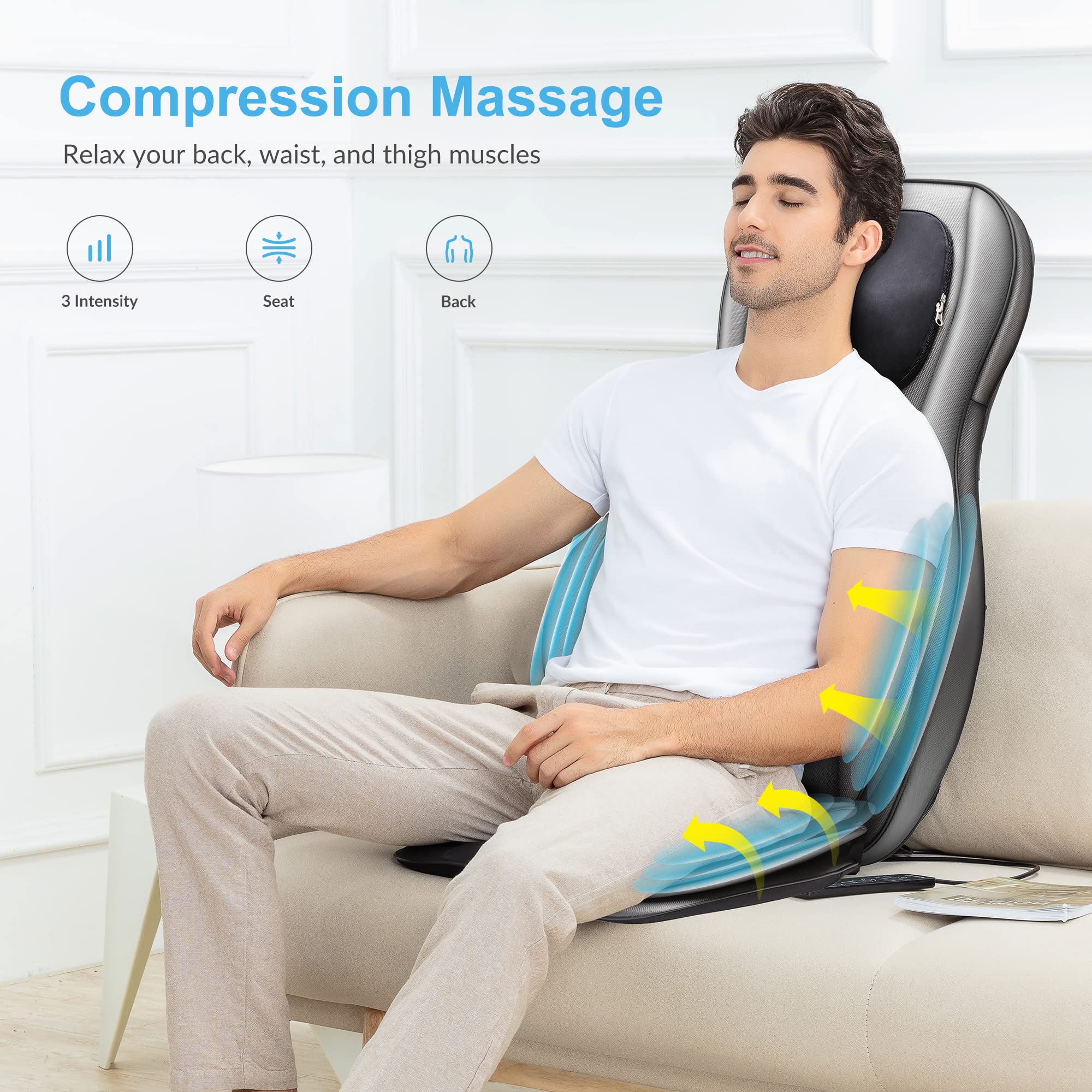 COMFIER Shiatsu Neck Back Massager with Heat
