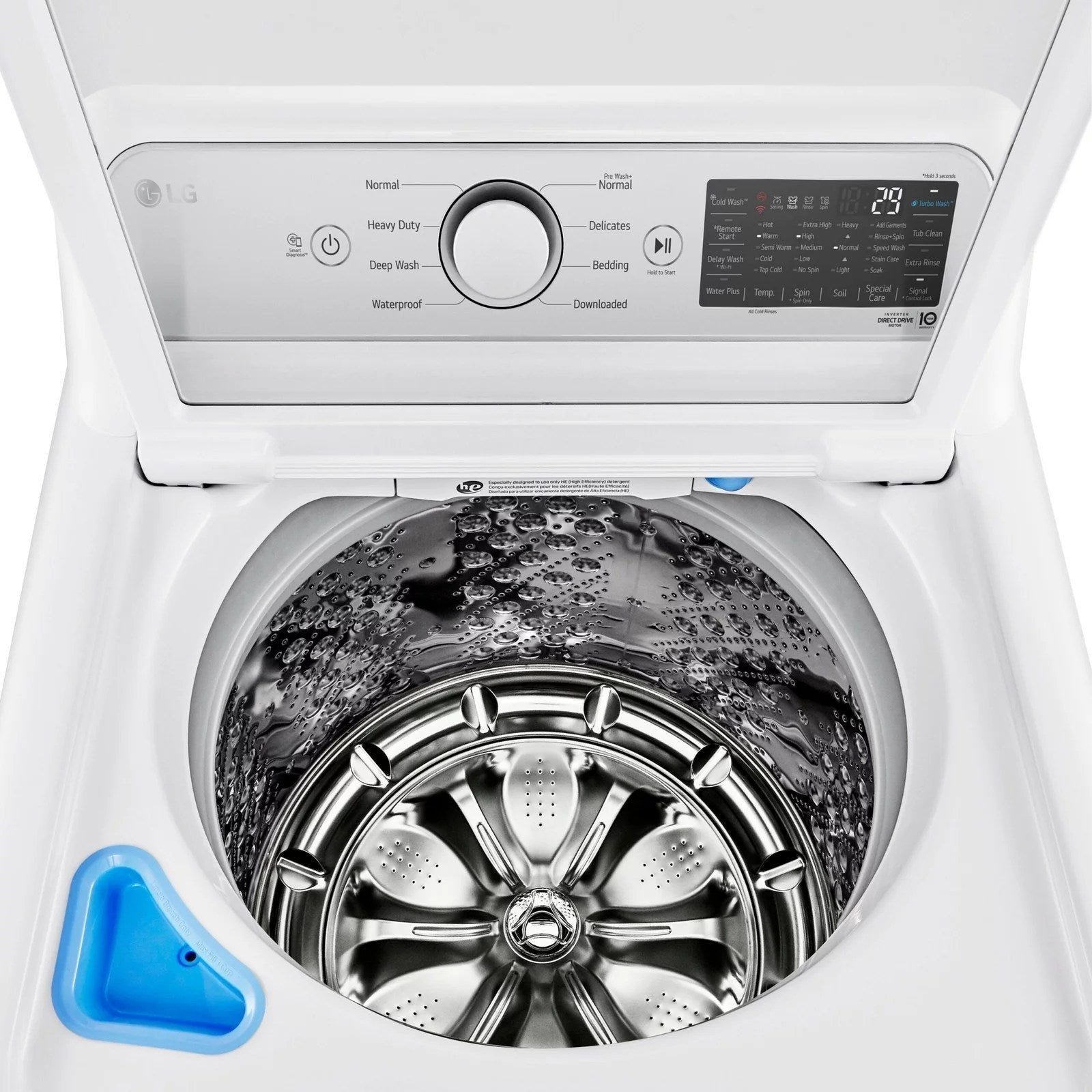 LG �C 5.5 Cu. Ft. Smart Top Load Washer with TurboWash3D �C White