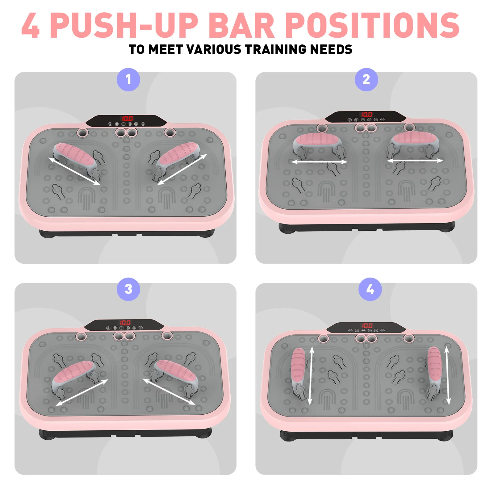 Vibration Plate Exercise Machine 150kg Capacity