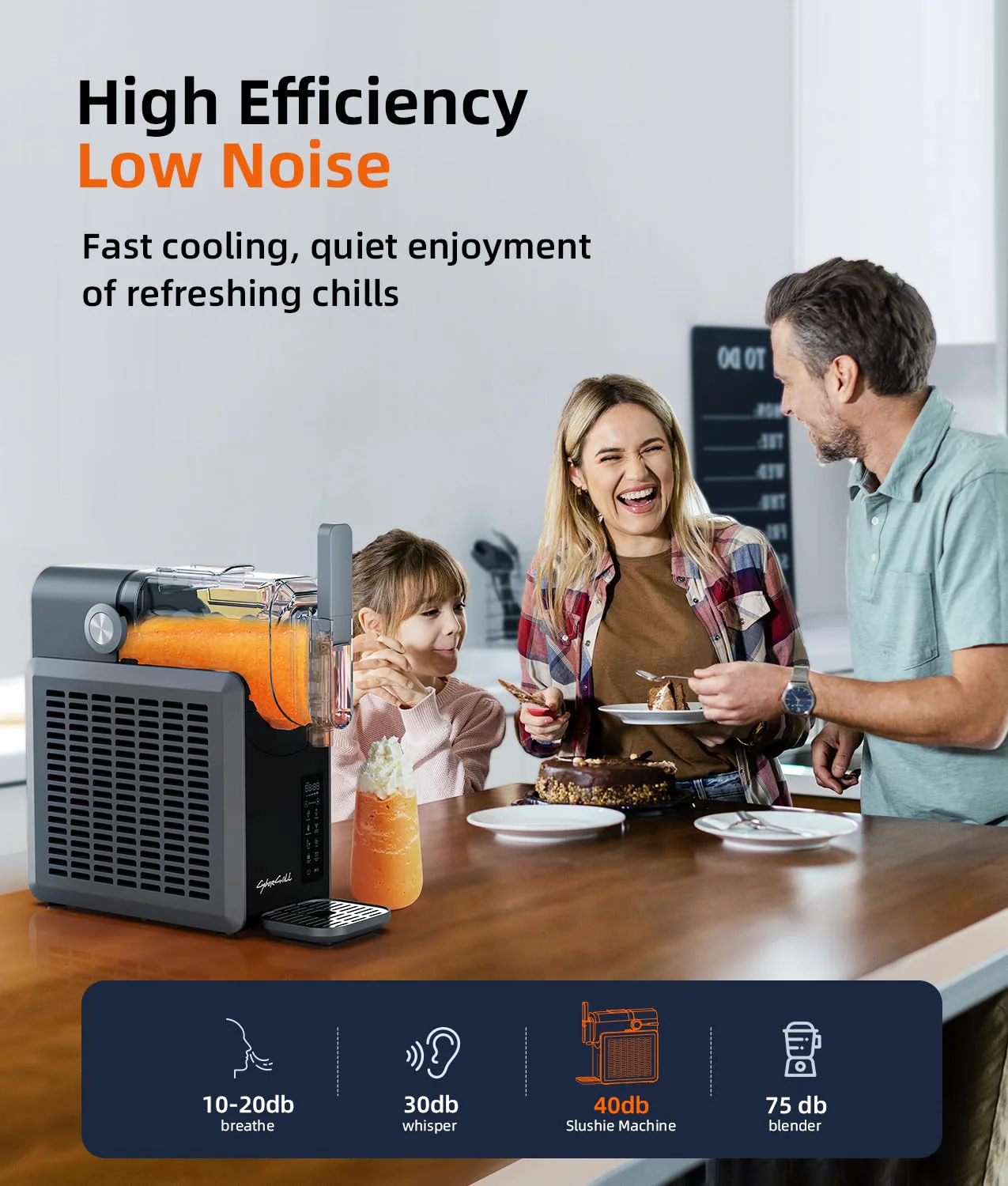 Slushie Machine,24-Hour Delay Start&Cold Retention, 68 oz Slushy Machine with Self-Cleaning Function, Frozen Drink Maker with 5 Preset Programs,Frozen Margaritas, Frapp��s, and More