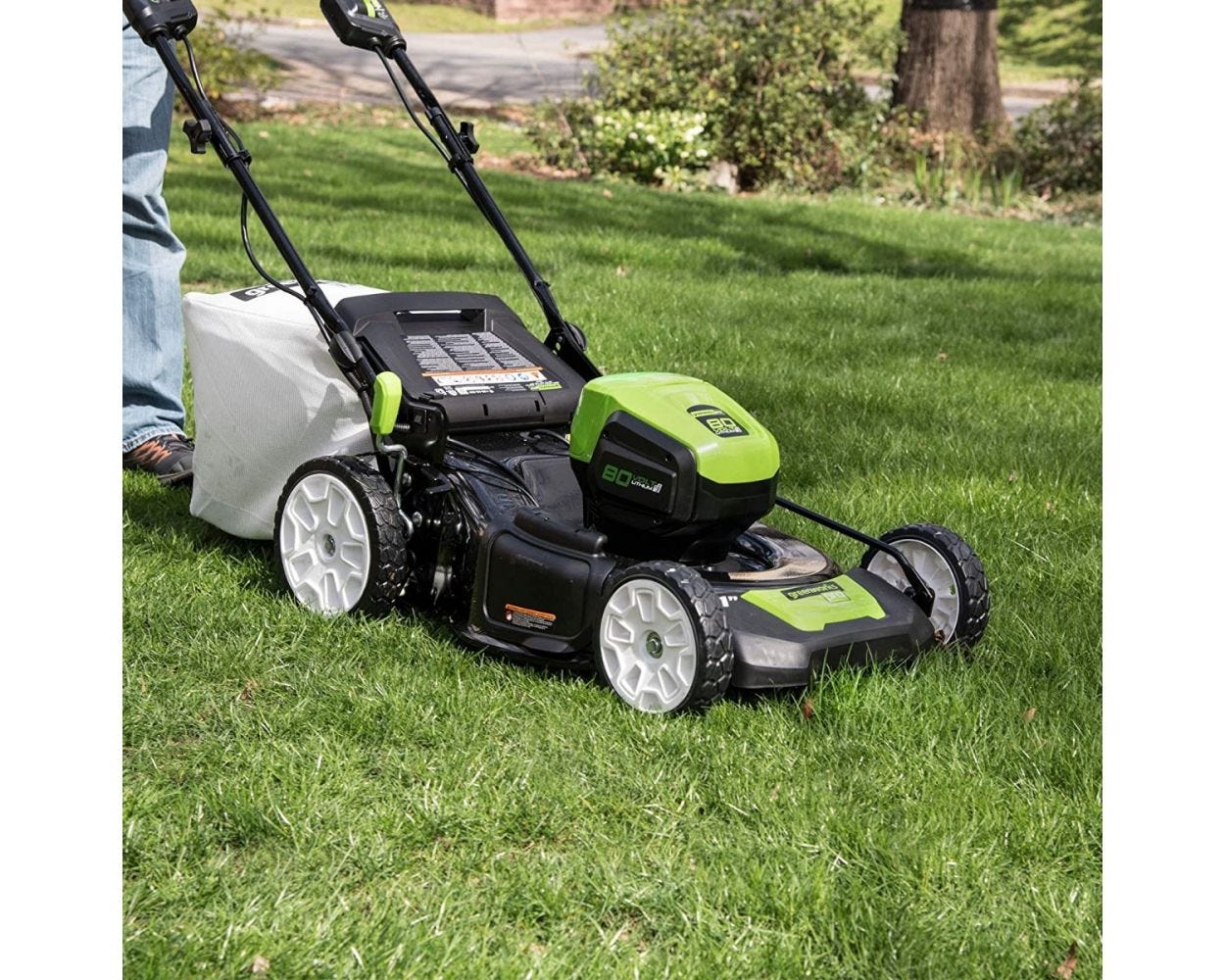 80V Cordless 21 Self-Propelled Brushless Lawn Mower | Greenworks