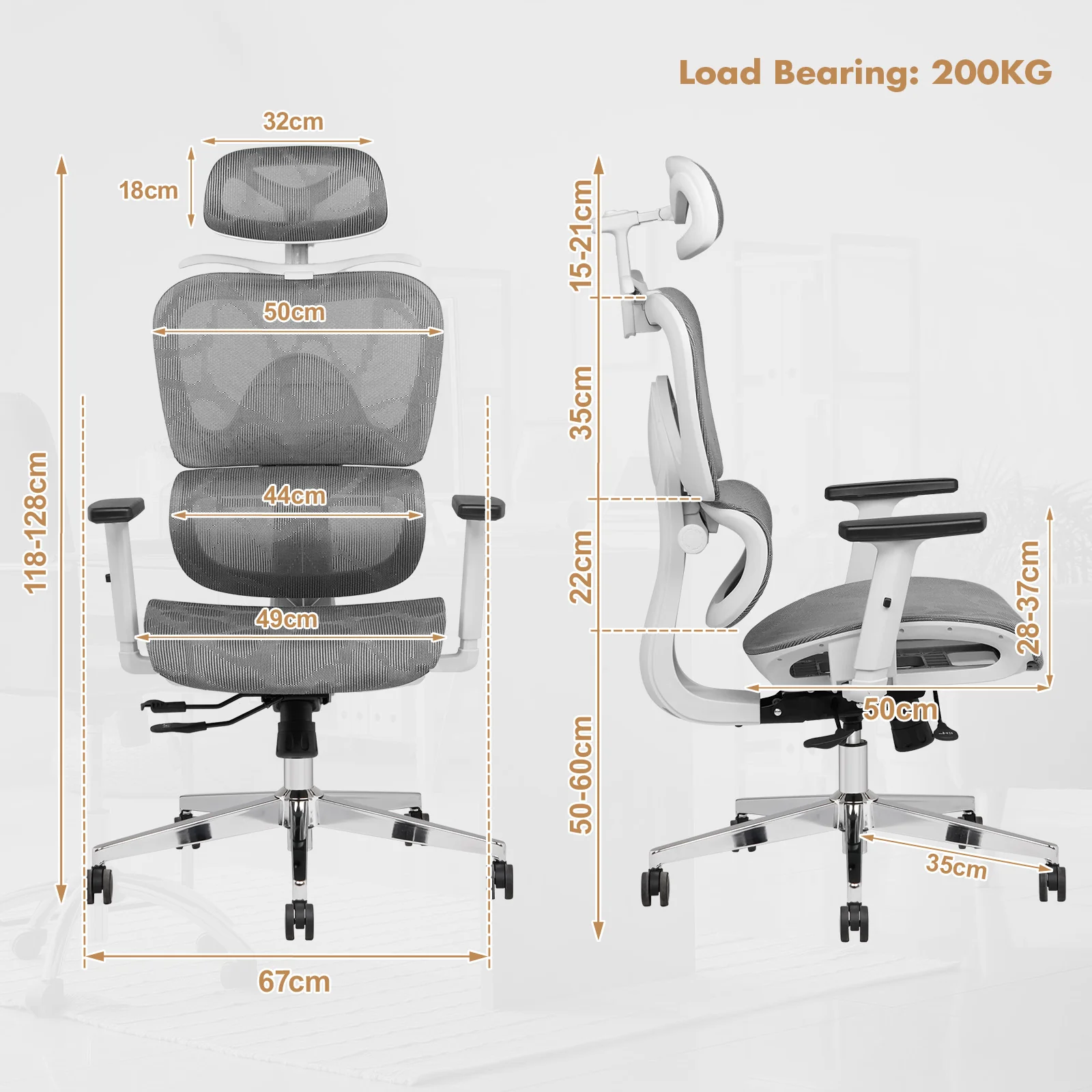 Ergonomic Mesh Office Chair High Back