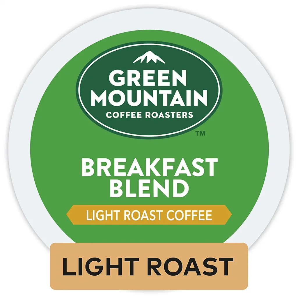 Green Mountain Coffee Roasters Breakfast Blend Light Roast K-Cup Pods, 96 Count