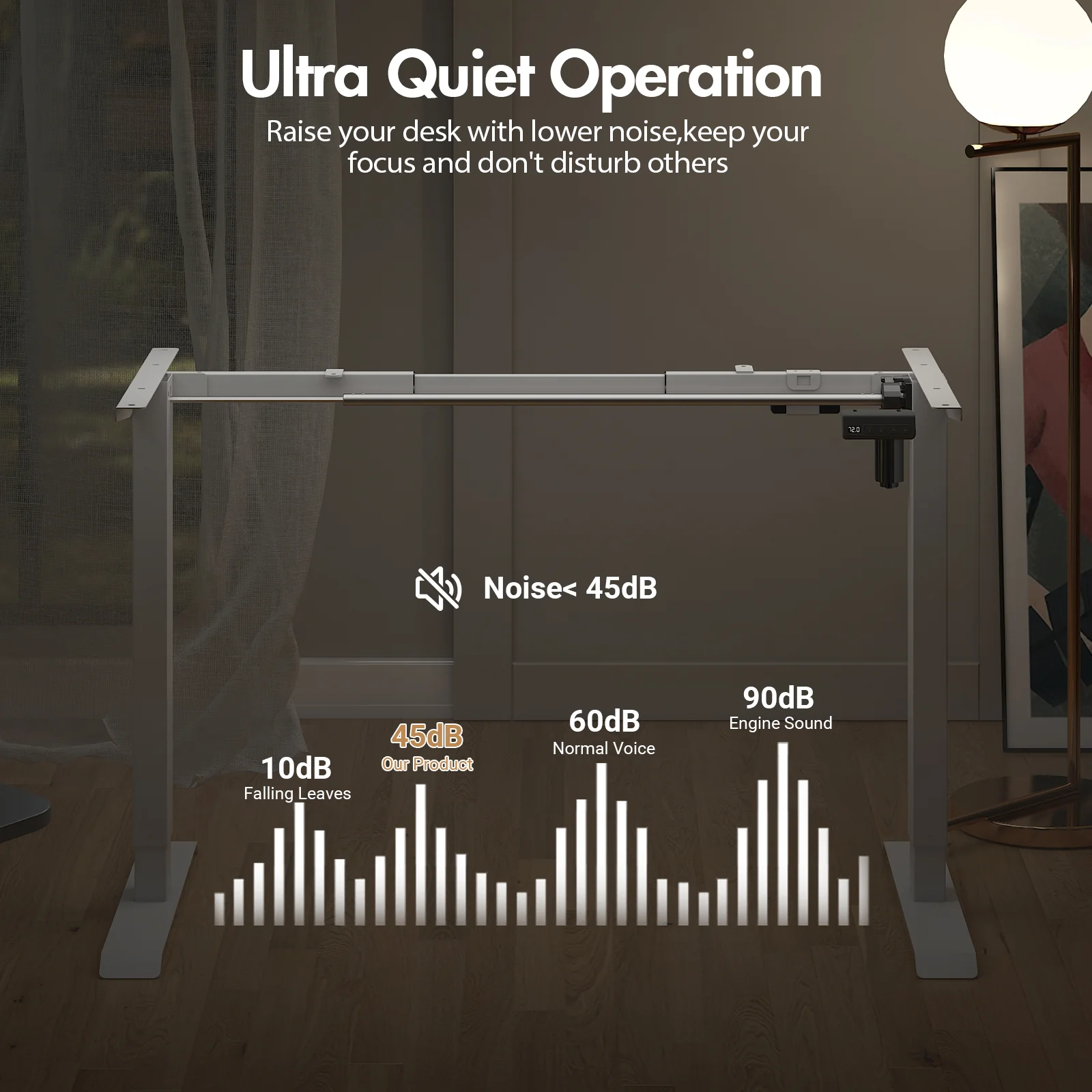 Standing Desk Frame Electric No Desktop