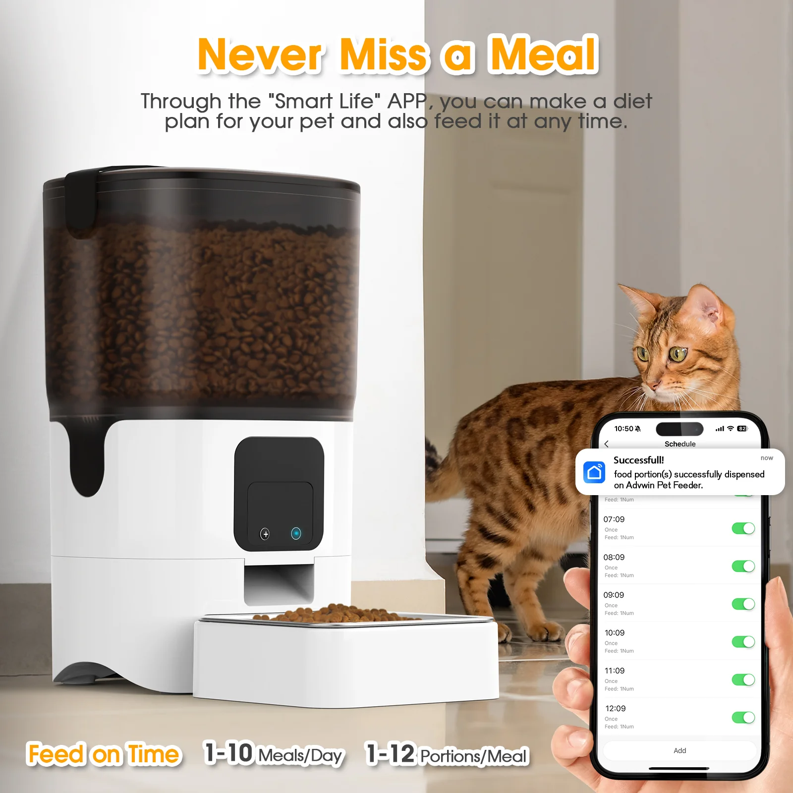 Automatic Cat Feeder WiFi & Pet Water Fountain