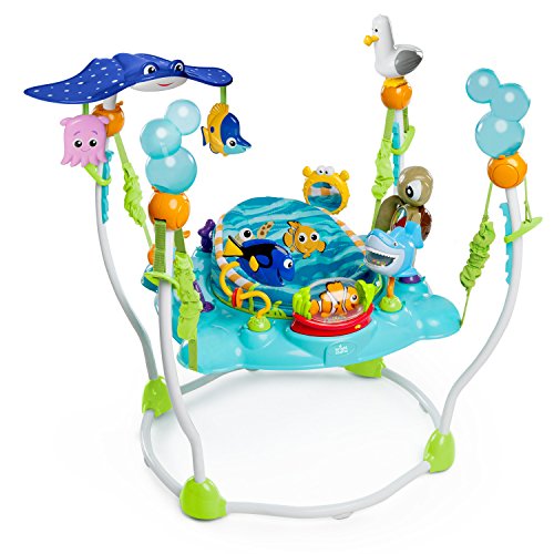 Bright Starts Disney Baby Finding Nemo Activity Center Jumper with Interactive Toys, 360�� Seat, Adjustable Positions