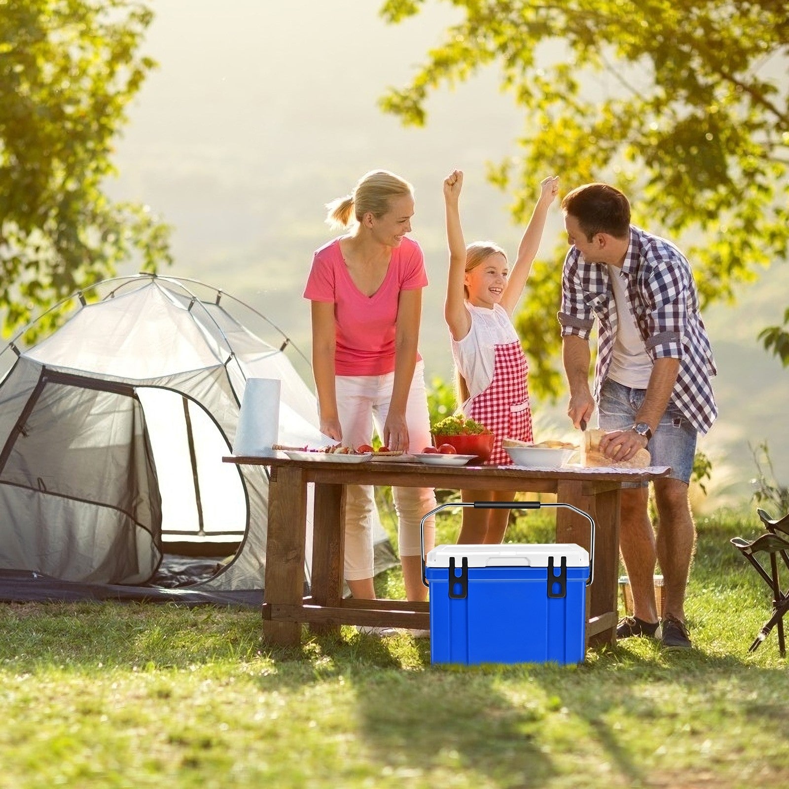 Camping Cooler, 26/58/79 Quart 4-Day Ice Retention