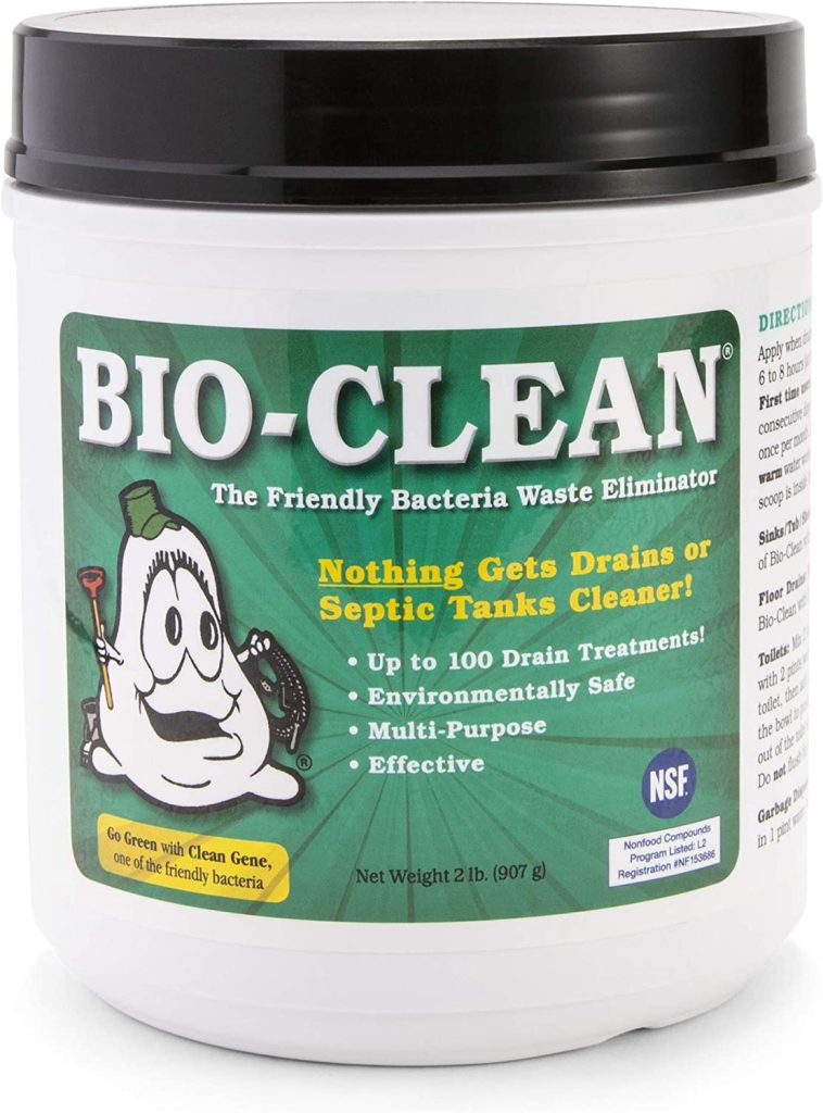 Bio-Clean Natural Drain Cleaner 2lb Canister ?C Enzyme-Based for Septic Tanks & Grease Traps, Eco-Friendly, 100 Treatments