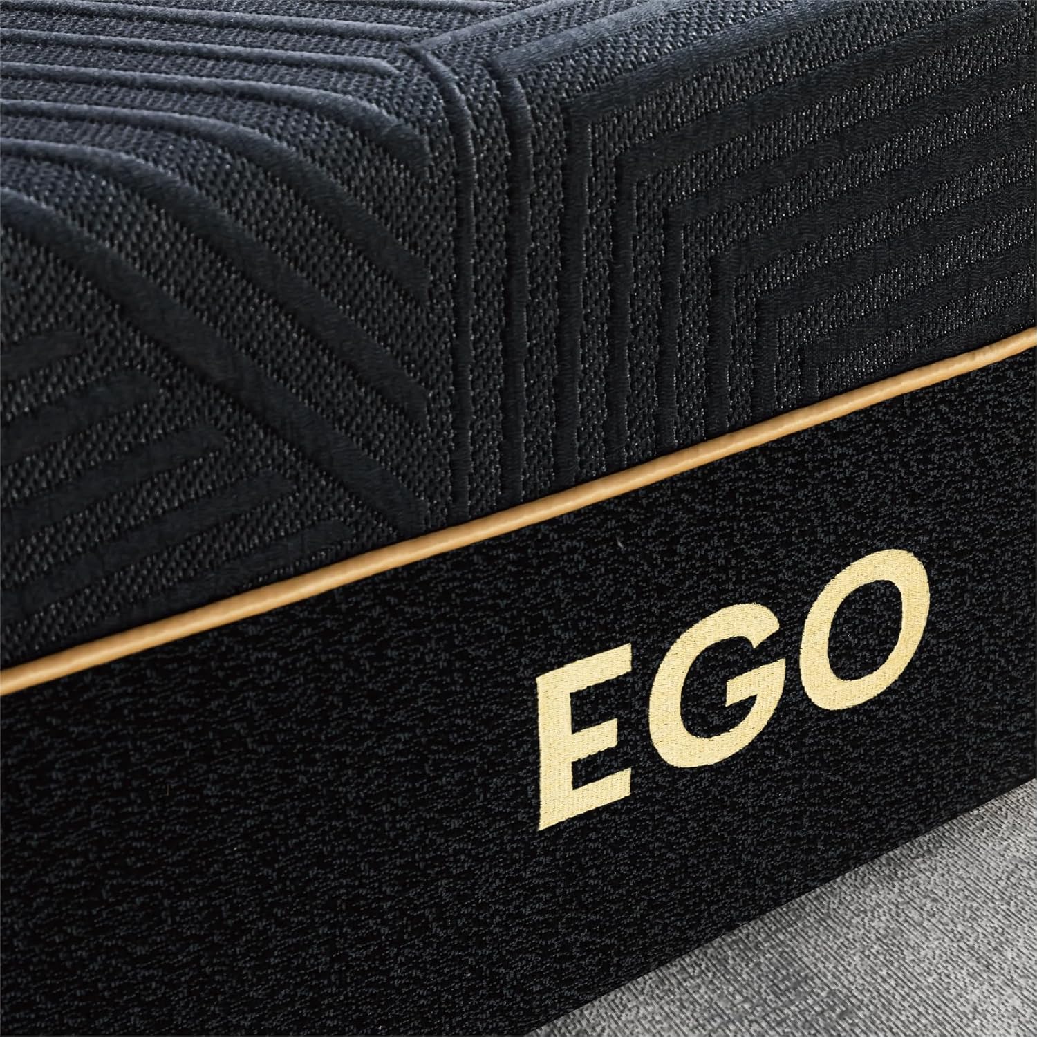 EGOHOME 14 Inch King Size Memory Foam Mattress for Back Pain, Cooling Gel Mattress Bed in a Box, Made in USA, CertiPUR-US Certified, Therapeutic Medium Mattress, 76x80x14 Black