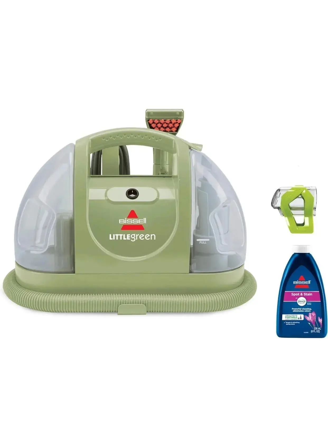 Bissell Little Green Portable Carpet & Upholstery Cleaner with Specialty Tools, 48 oz Tank, Green, 1400B