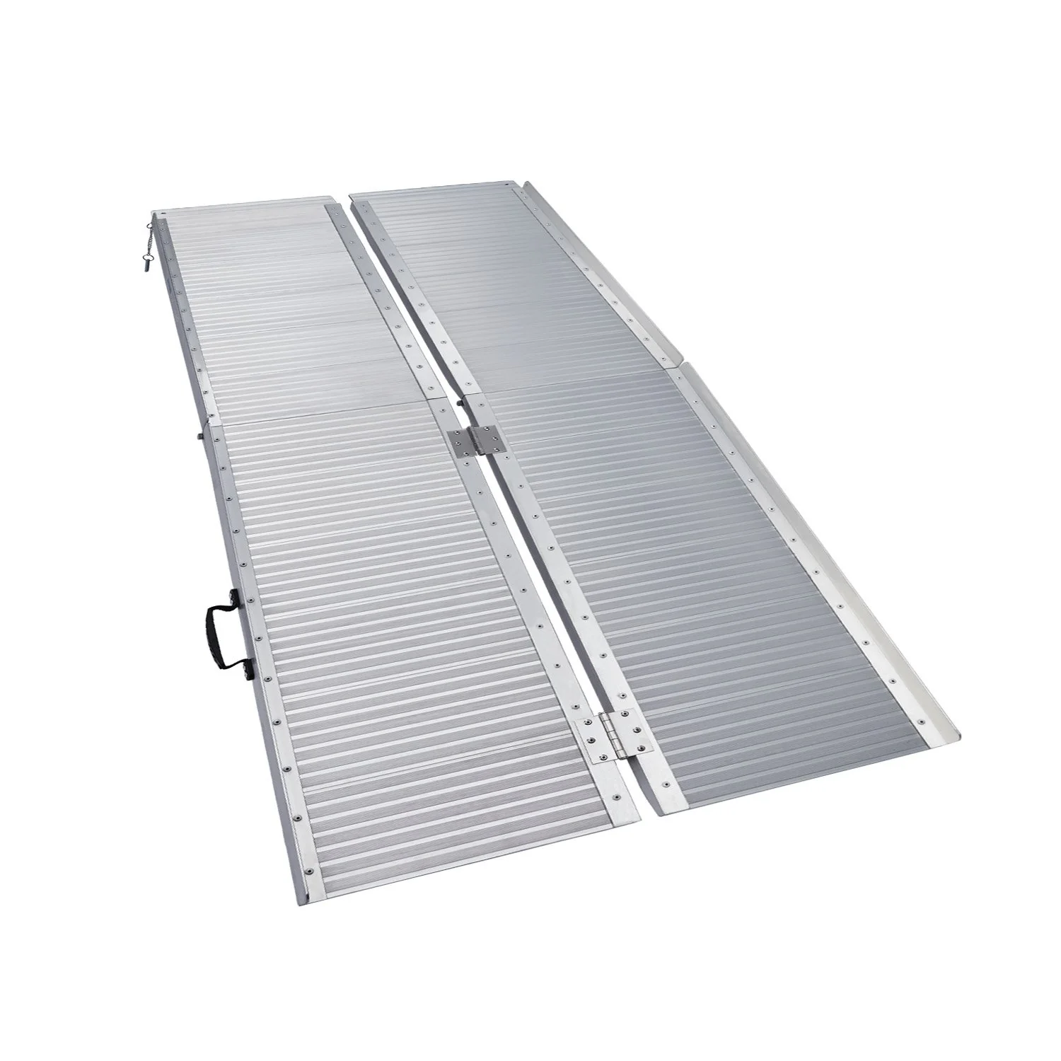 Kartrite 5ft Aluminium Foldable Wheelchair Ramp Non-Slip R02 Silver