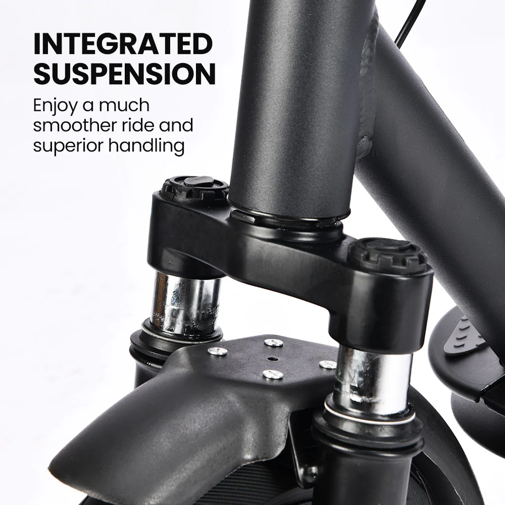 ALPHA Urban 10 Electric Scooter, 35km/h, Suspension, 35km Range, 10-Inch Wheels, Brushless Motor, Free APP, Motorised Commuter eScooter for Adults, Black