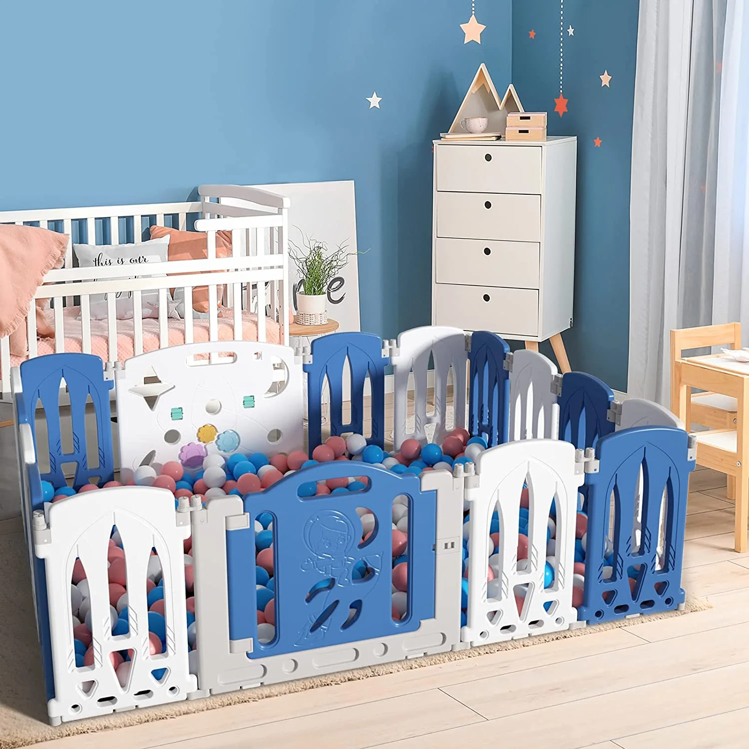 Baby Playpen Foldable Toddler Fence Room