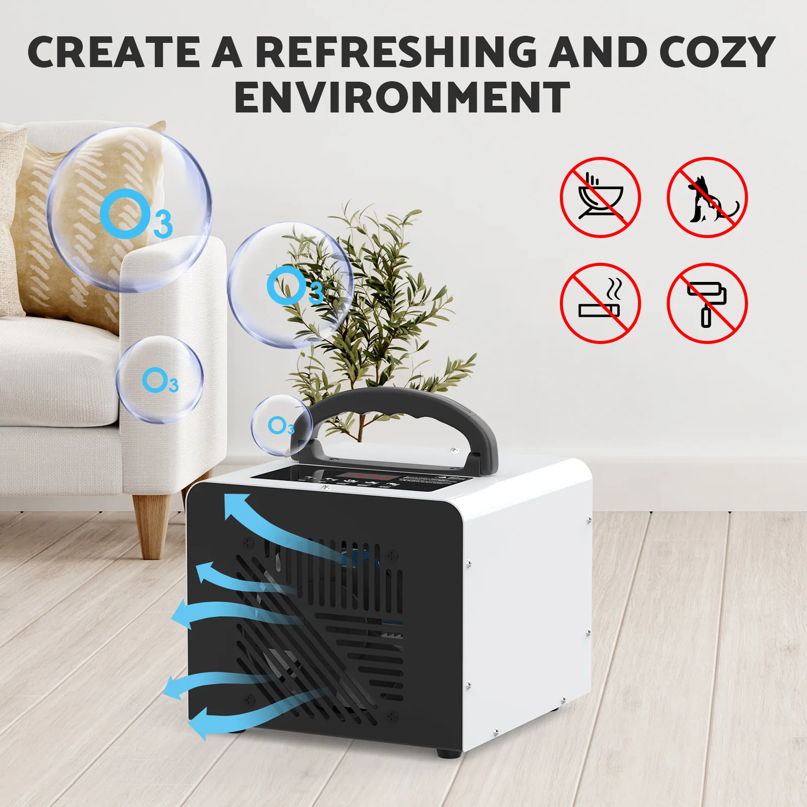 Ozone Generator 60000mg/h Air Purifier