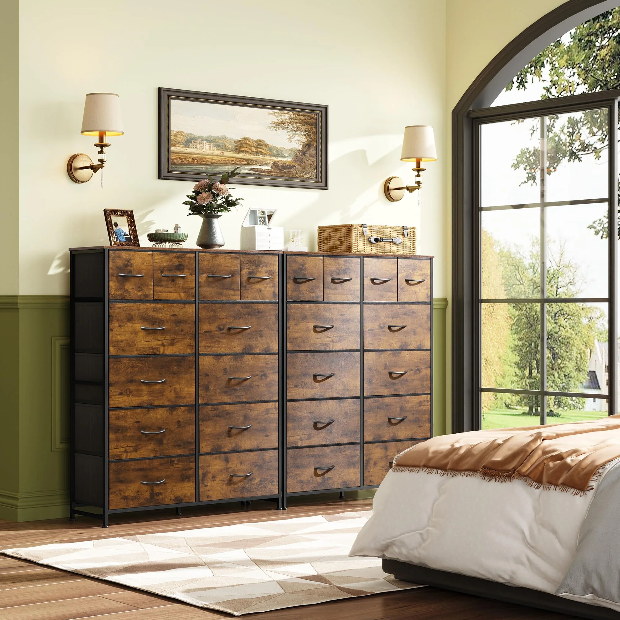 WLIVE Tall Dresser for Bedroom with 12 Drawers