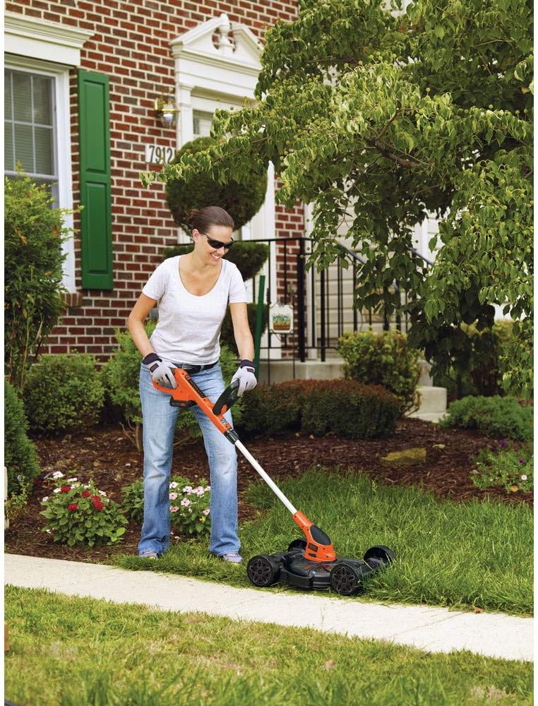 Combination String Trimmer, Lawn Mower, and Edger, Cordless 3-in-1
