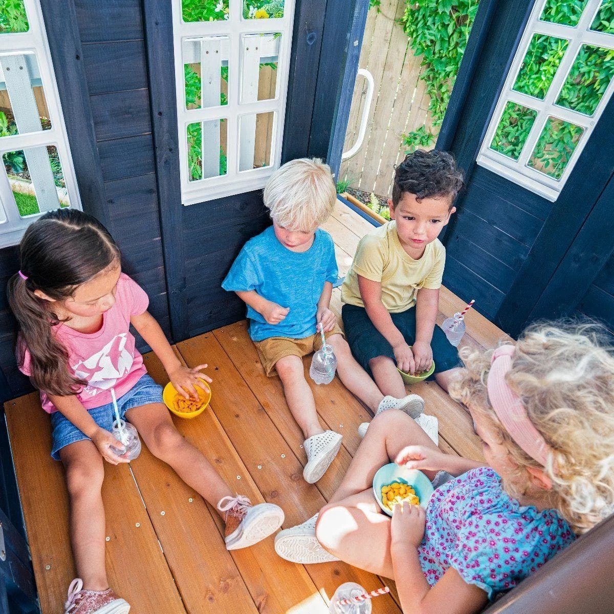 Backyard Discovery Skyfort III Cedar Swing Set w/ Tube Slide �C DIY