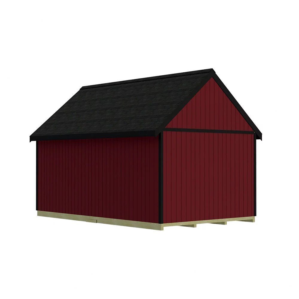 Best barns Hampton 12��24 Wood Storage Shed Kit Installation Included