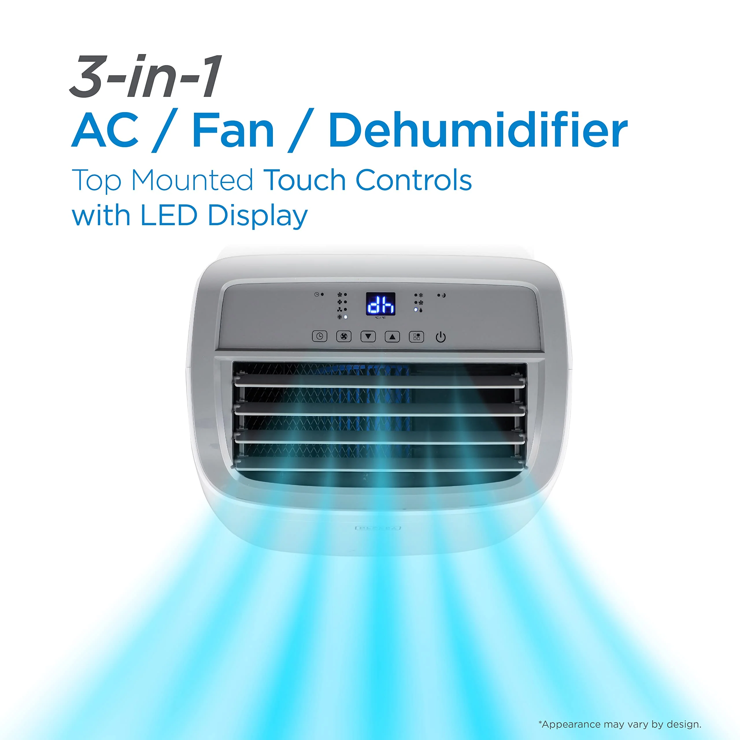 BLACK+DECKER 8,000 BTU Portable Air Conditioner up to 350 Sq.Ft