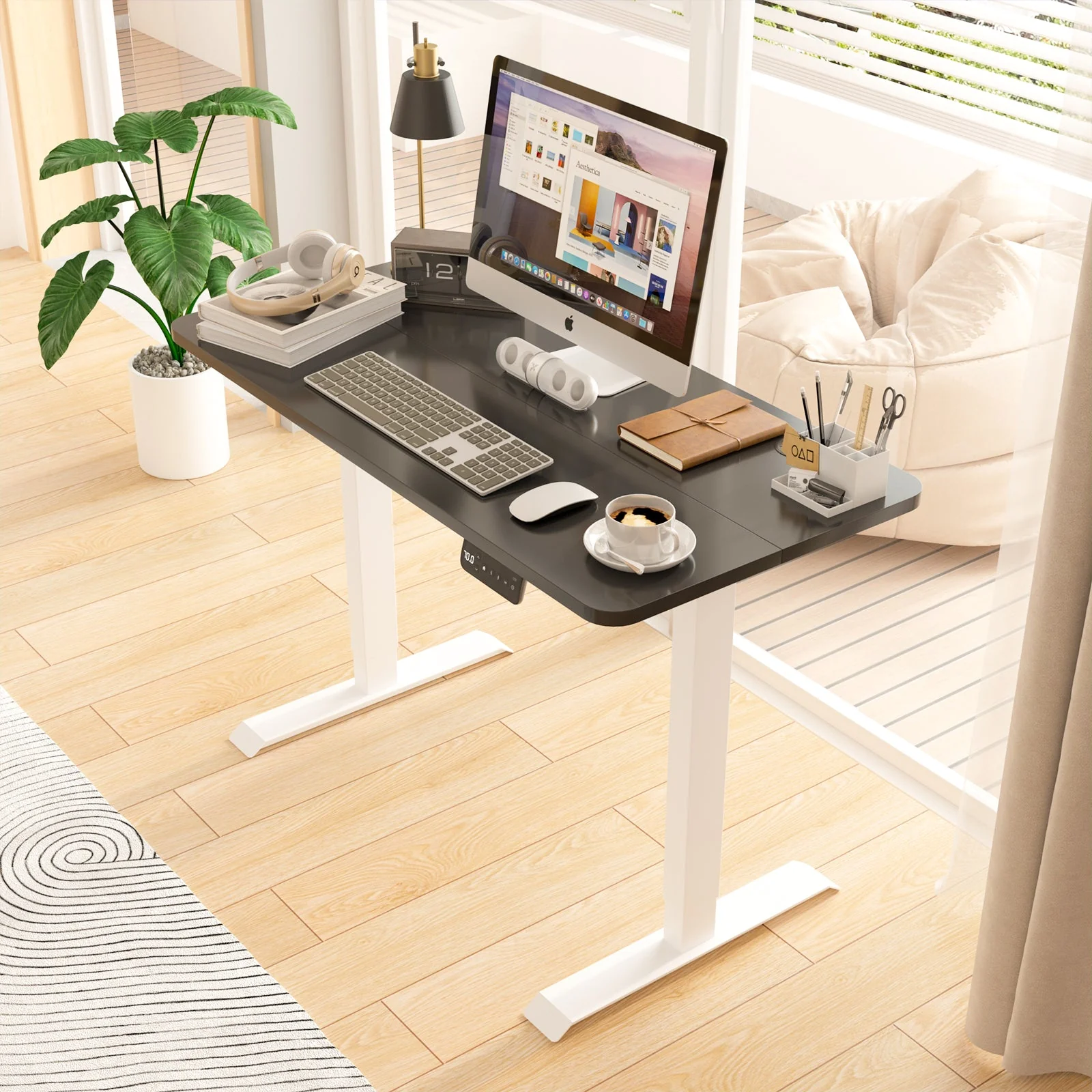 Electric Standing Desk  Adjustable Height 140cm