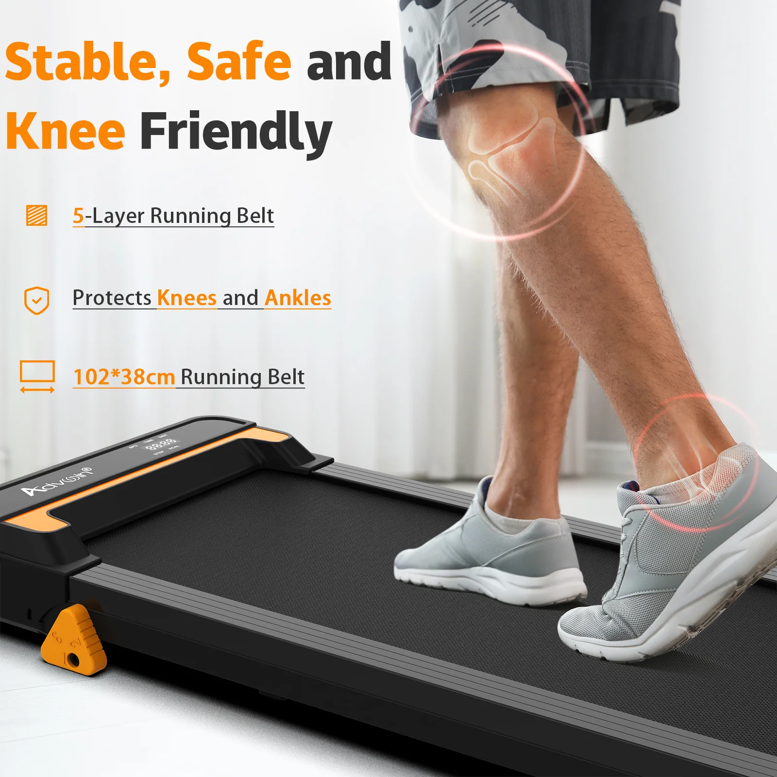 Walking Pad Manual Incline Treadmill