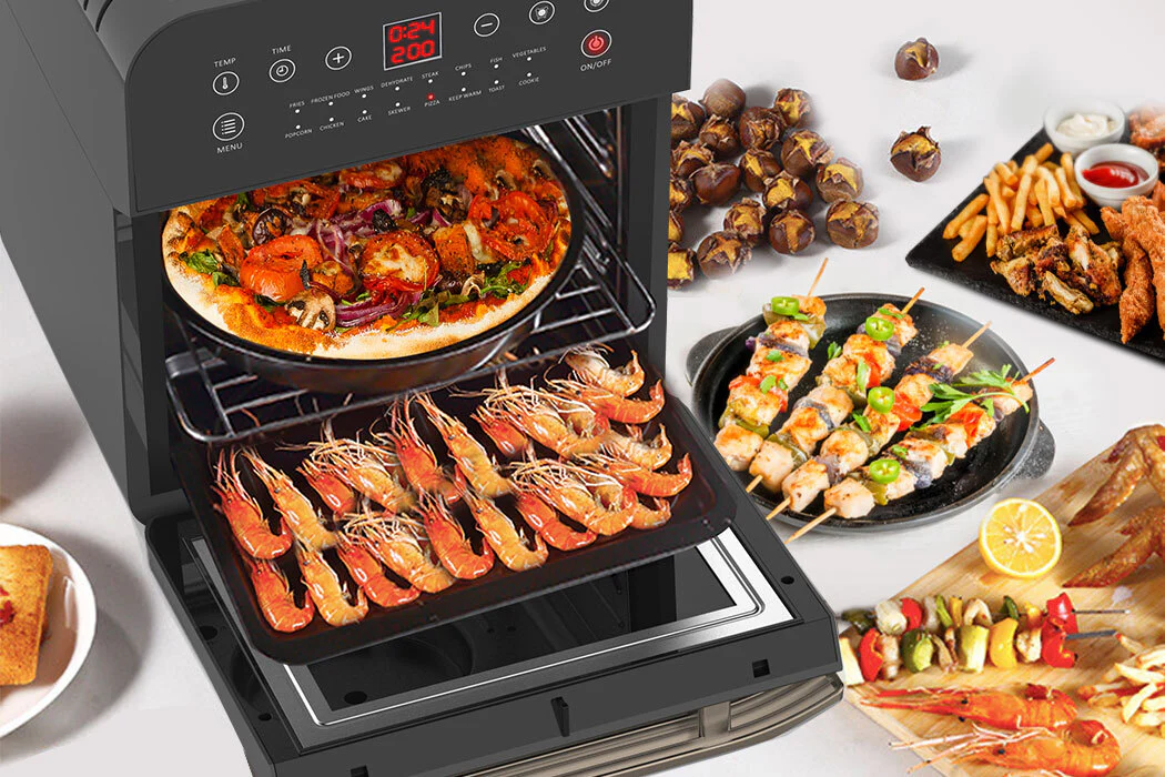 EUROCHEF 16L Air Fryer Electric Digital Airfryer Rotisserie Dry Large Big Cooker