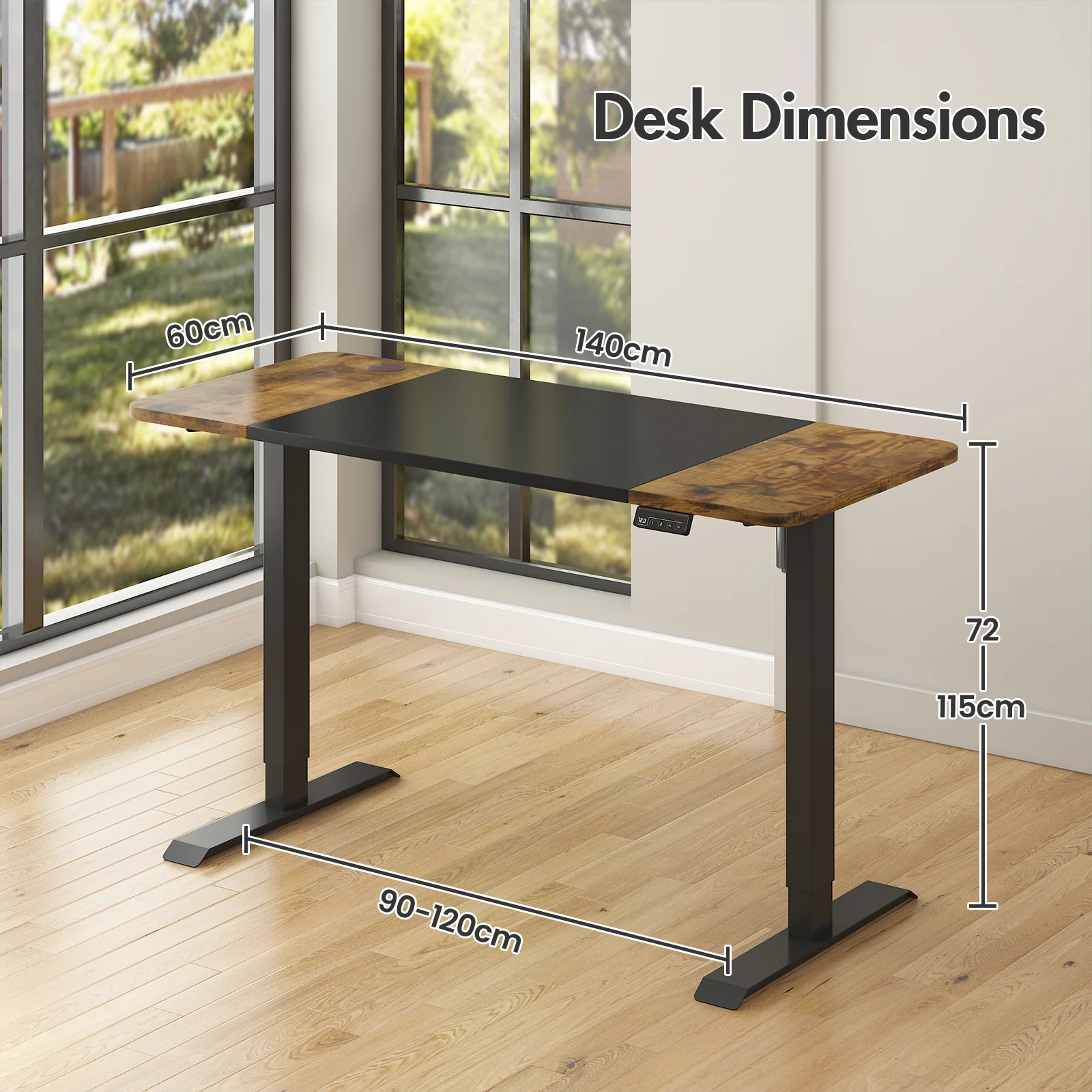Electric Standing Desk with Memory Lifting 140cm