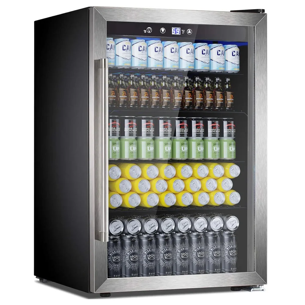 4.4/3.2/2.6 Cu.Ft Beverage Refrigerator Cooler, Reversible door