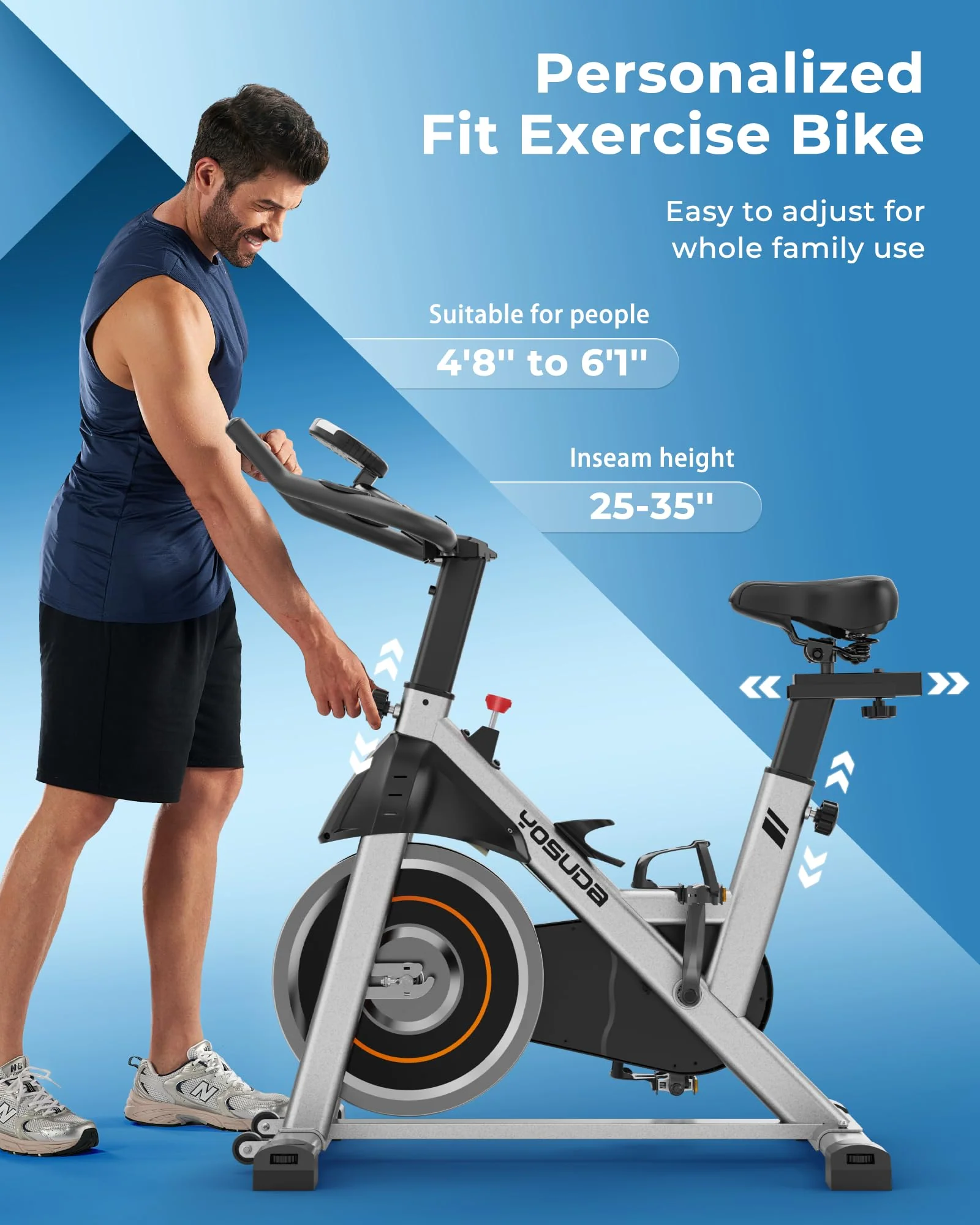 YOSUDA Indoor Cycling Bike Stationary Bike