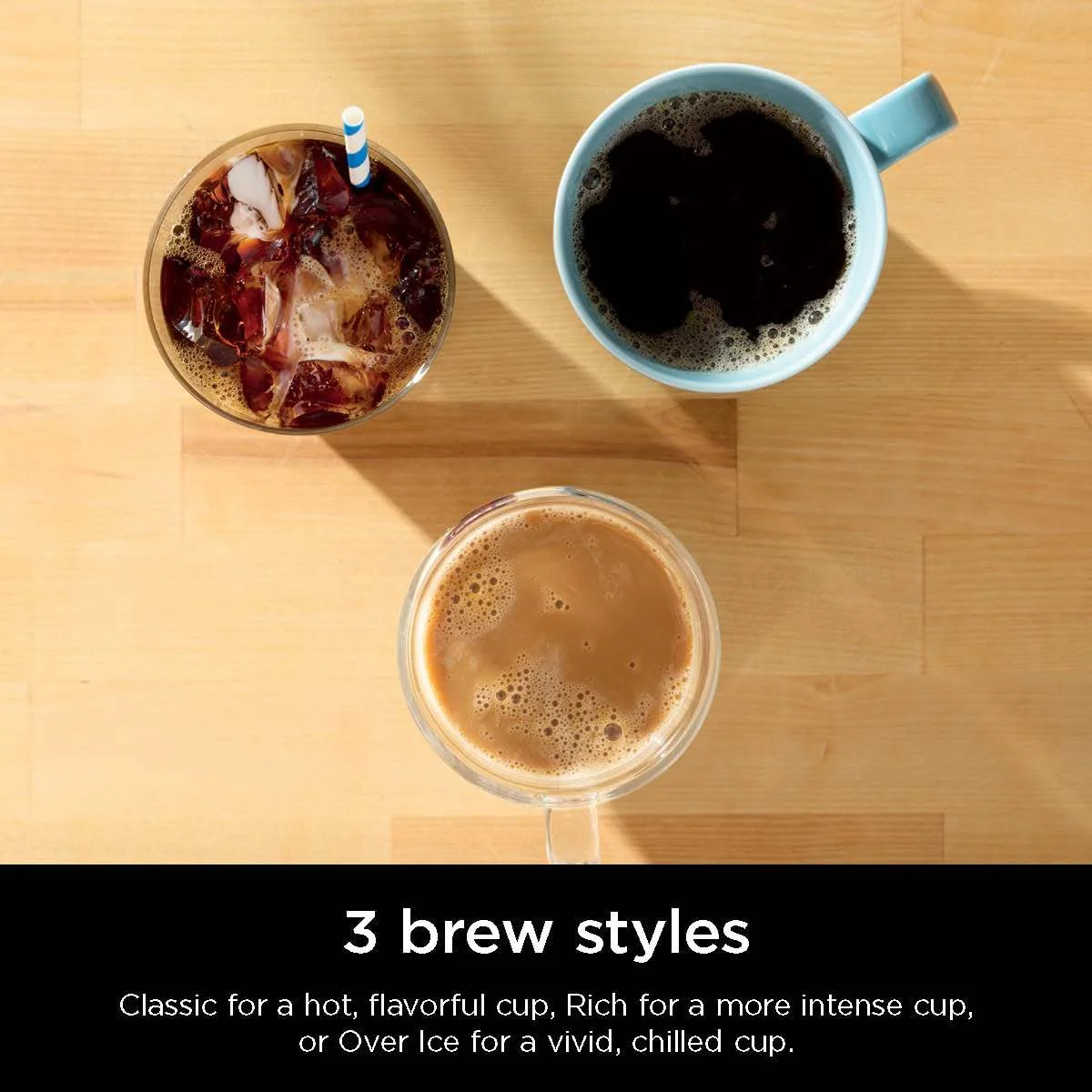 Ninja Pods & Grounds Single-Serve Coffee Maker, K-Cup Pod Compatible, Brews Grounds, Compact Design, 56-oz. Reservoir, 6-oz. Cup to 24-oz. Travel Mug Brew Sizes, Iced Coffee Maker, Stone, PB041ST