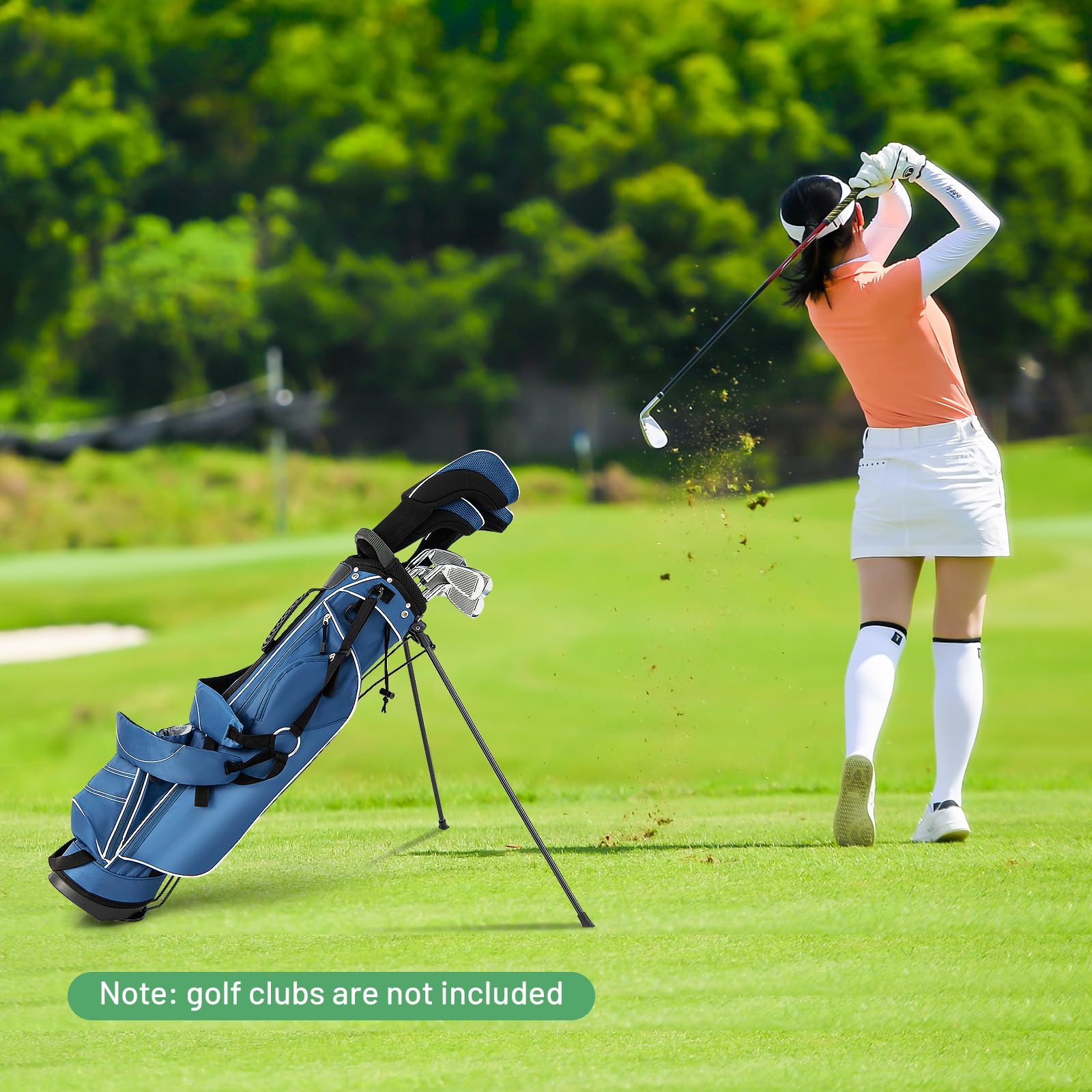 Golf Stand Bag, Lightweight Golf Club Bag with 4 Way Top Dividers