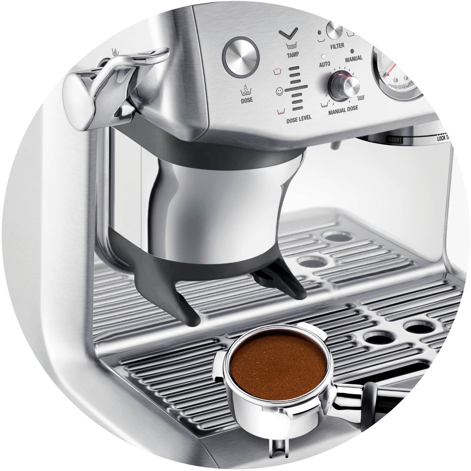 Breville �C the Barista Express Impress Espresso Machine �C Brushed Stainless Steel