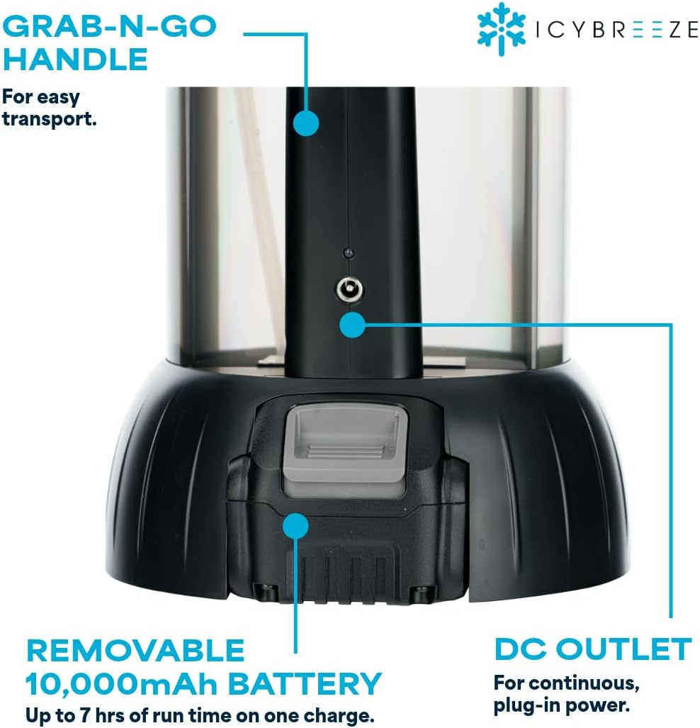 Buddy Portable High-Velocity Misting Fan With 10,000 mAH Battery